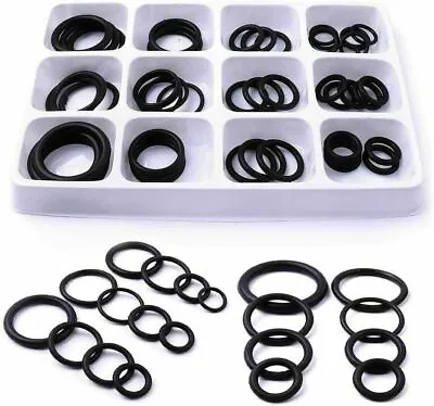 🔥50pc Assorted O RING SET Black Rubber Seals Sink Tap Washers Plumbing Air Gas  • £2.95