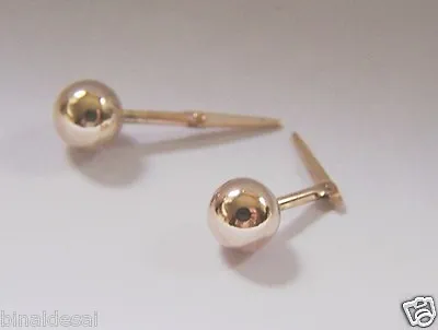 9ct Gold ANDRALOK 4mm Ball Stud Earrings Girls Mums Bday GIFT BOX SOLID 9K • £16.99