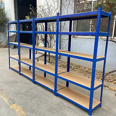 5 Tier Metal Garage Shelves Shelving Heavy Duty Racking Storage - 1.5M - 1.8M • £21