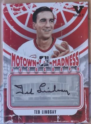 Ted Lindsay 2012-13 ITG Motown Madness Autograph #A-TL Detroit Red Wings Vault • $49.99