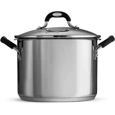 Tramontina Lock-N-Drain Stainless Steel 6 Quart Covered Stock Pot 3 Count • $27.54