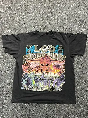 Vintage 1990 Led Zeppelin Hammer Of The Gods T Shirt Single Stitch. No Tag • $120