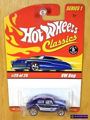 Hot Wheels Hot Wheels VW Bug [Spectra Blue] Metal Body & Base - New/XHTF [E-808] • $28