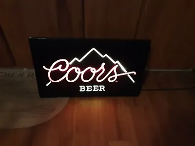 (VINTAGE)1985 Neo Neon Light Up Bar Sign.Coors Beer Sign.26x16 WORKS  • $139.99