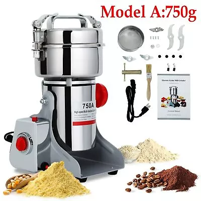 750g Commercial Spice Grinder Electric Grain Mill Grinder High Speed Pulverizer • $85.99