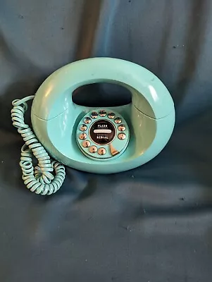 Vintage Turquoise/Chrome Polyconcept Retro Style Push Button Handbag Phone • $21.41