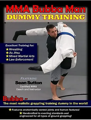 Sutton MMA Bubba Grappling Man Dummy Training DVD Jiu Jitsu Judo Wrestling • $19.99