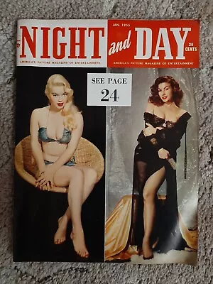 Night And Day Magazine Jan. 1955 Mara Corday Cover Cleo Moore Feature • $16.95