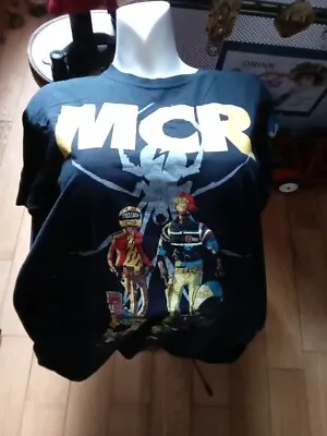 MCR My Chemical Romance 100% Cotton Gildan Authentic Band T-Shirt Large • £9.50