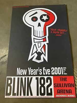 $150 • Buy Blink 182 - New Years Eve 2001 Poster - Numbered - Signed!