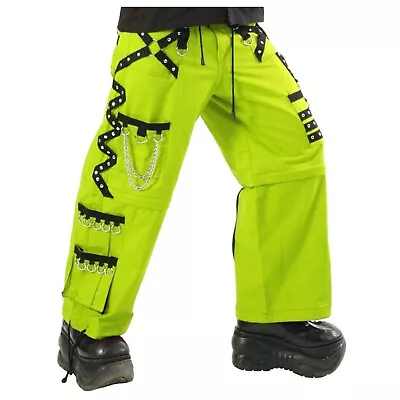 Men Gothic Threads Trouser Parrot Green Cyber Punk Pant Trouser • $99.99