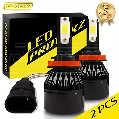 LED Fog Light Kit Protekz 9006 6000K Bulbs For 2011-2014 Volkswagen TOUAREG • $33.59