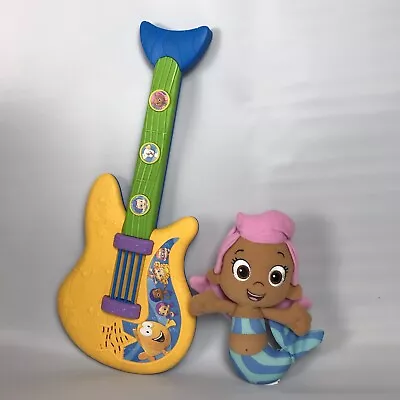 Bubble Guppies Fin-Tastic Guitar Musical Toy + Molly Plush Lot • $25