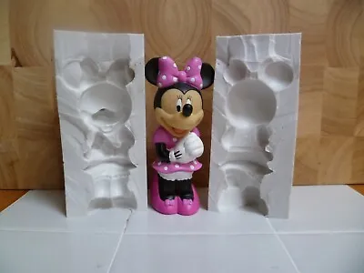 4  Minnie Mouse 3d Silicone Mould For Cake Toppers Chocolate Clay Etc • £39.99