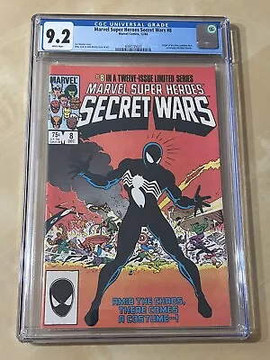 Marvel Super Heroes Secret Wars #8 1st Black Suit Cgc 9.2 Marvel 1984 • $141.50