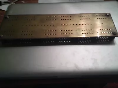 Vintage Cribbage Board-tooled Brass-heavy-look! • $15
