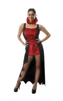 Vampire Mistress Halloween Costume Fancy Dress Adult Womens Size UK 8-10 • £12.95