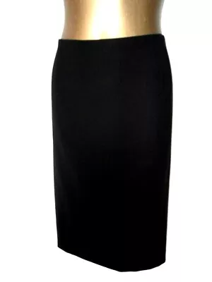 Hobbs Black Full Lined Pencil Skirt 16 Back Zip Fastening (7320 • £29.99