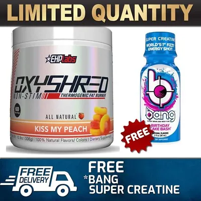 $64.90 • Buy Ehp Labs Oxyshred Non-stim 60 Srv || Fat Burner Loss Oxy Shred Thermogenic$
