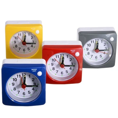 $13.36 • Buy Quartz Alarm Clock With Night Light No Tick Snooze Silent Small Bedside Clocks
