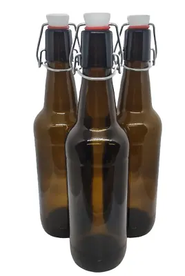 30 X Glass Beer Bottles 0.5 L 50cl 500ml With Swing Top Home Brew Fast P&P UK • £49.95
