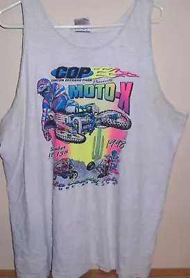 Vintage 1998 Moto-X Motocross Tank Top T Shirt XXL • $24