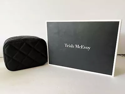 TRISH MCEVOY Petite  Black Makeup Planner W/ Empty  Compact Case New Boxed • $82
