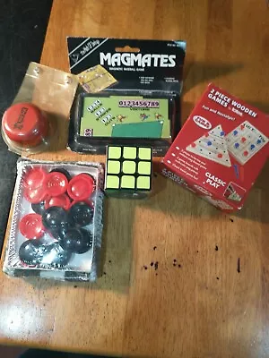 Lot Of 5 New Travel Games Rubik's Cube Magic Yo-yo Checker Set See Description • $19.99