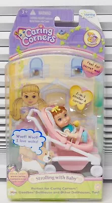 STROLLING W/ BABY Mrs Goodbee Learning Curve Caring Corners Doll Figure Set NEW  • $34.95