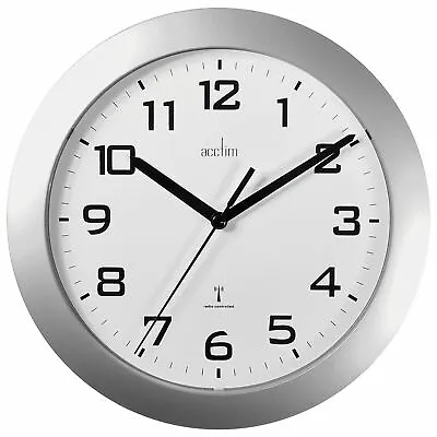 Acctim Peron 23cm Radio Controlled Energy Efficient Wall Clock For Home / Office • £20.98