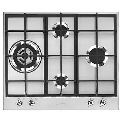 Smeg PX364L Classic 60cm Gas Hob - Stainless Steel • £369