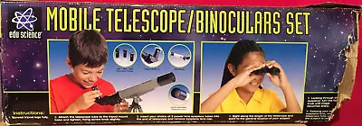 £19.28 • Buy Edu-Science Mobile Telescope/Binoculars Set 