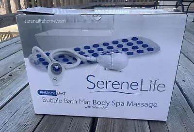 New! SereneLife PHSPAMT24HT Therapeutic Bubble Bath Bathtub Spa Mat Pad Massage • $69.99