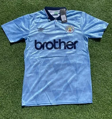 Retro Remake Manchester City T-shirt Brand New Size M • £38