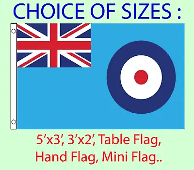 RAF Ensign Flag Choice Of Polyester 5x3' 3x2' Hand Flag Table Flag.Free P&P • £3.99