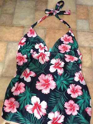 BNWT - Simply Yours Maternity Tankini Top Size 16 - Tropical Print • £12.99