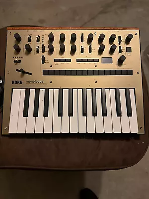 Great Condition Korg Monologue 16 Step Sequencer Midi Analog Synthesizer Gold • $250