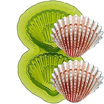 Lg. Cockle Seashell Silicone Mold For Cake Decorating With Fondant | Gum Paste • $37.39