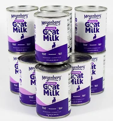 10 Cans Meyenberg EVAPORATED GOAT MILK 12 Oz Liquid Unsweetened 08/2026 • $59.95