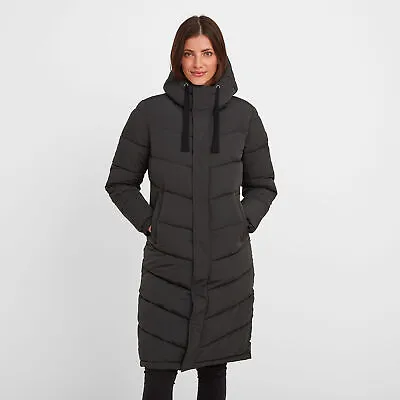 TOG24 Raleigh Womens Extra Long Quilted Ultra Warm Puffer Jacket Winter Outdoors • £90