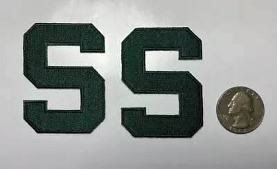 S Michigan State University Spartans MSU Iron On S Patches 2.25  Tall 2 Patches • $9.95