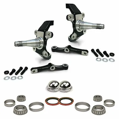 Mustang II 2-Piece Pro Touring 2  Drop Spindle Set + Bearings Seals & Dust Caps • $280.92