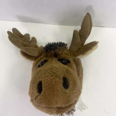 STUFFED ANIMAL HOUSE - Moose Head 7 Inch PLUSH Wall Mount DECORATION • $11.19