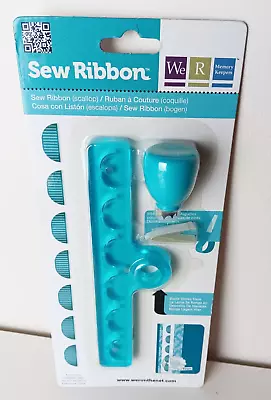 We R Memory Keepers Sew Ribbon Scallop Blue Scrapbooking Tool SEALED • $23.95