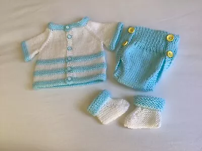 Hamd Knitted Baby Boy Cardigan • £3