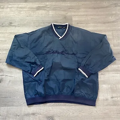 Eddie Bauer EBTEK Mens Pullover Jacket Size XL Blue Long Sleeve Outdoor Travel • $9.99
