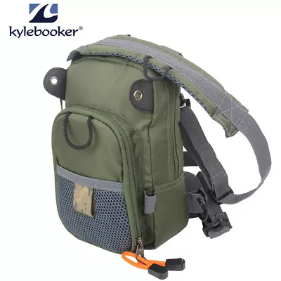 Kylebooker Fly Fishing Chest Bag Lightweight Chest Pack Outdoor Sports Pack • $18.99