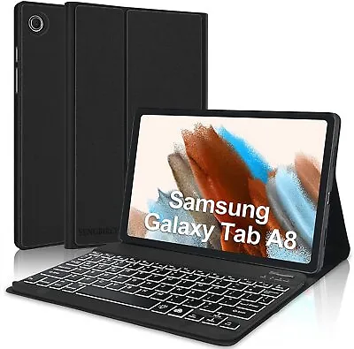 For Samsung Galaxy Tab A8 10.5 Inch 2022 Tablet Stand Smart Cover Keyboard Case • $17.14