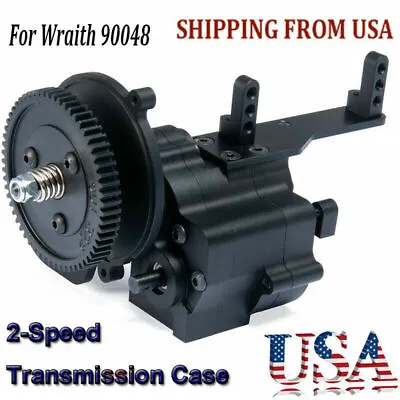1X CNC 2 Speed Transmission Case Gearbox For 1/10 RC Axial Wraith 90018 90048 US • $62.02