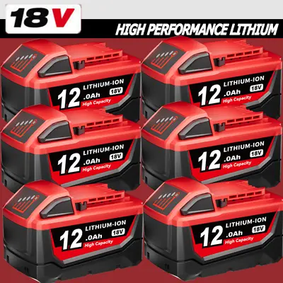 12.0Ah For Milwaukee XC For M18 18V Extended Capacity Lithium Battery 48-11-1860 • £19.92